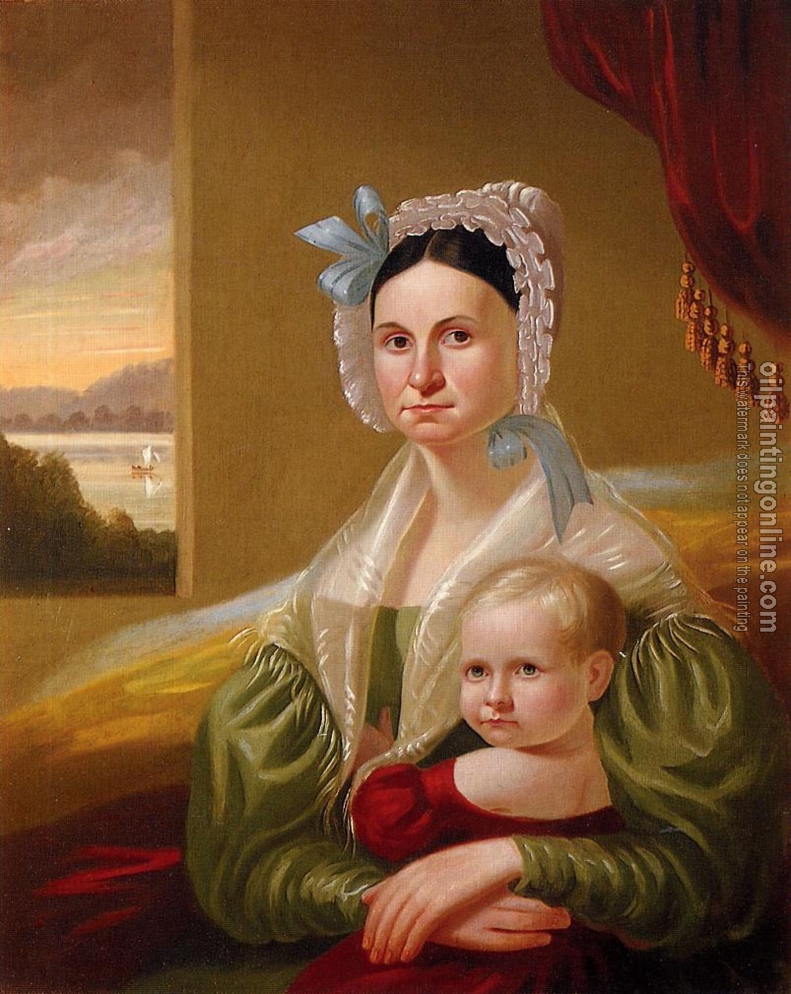 George Caleb Bingham - Mrs David Steele Lamme and Son,William Wirt